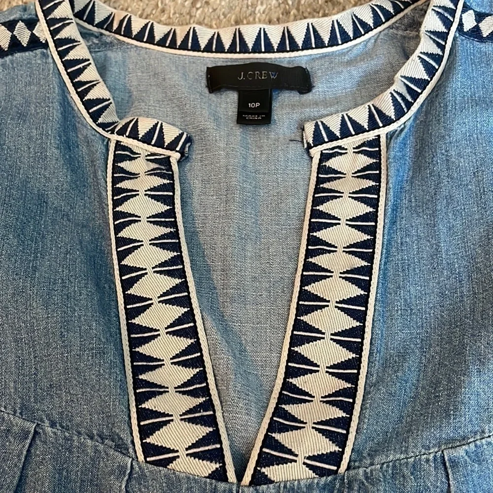 J. Crew dress without the tie.